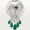 Faune Et Flore De Cartier halskæde, smaragddråber, pavé Faune Et Flore De Cartier halskæde, smaragddråber, pavé