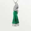 Faune Et Flore De Cartier halskæde, smaragdperler, pavé Faune Et Flore De Cartier halskæde, smaragdperler, pavé