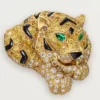 Faune Et Flore De Cartier øreringe, gule, orange og brune diamanter, pavé Faune Et Flore De Cartier øreringe, gule, orange og brune diamanter, pavé
