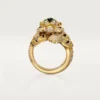 Faune Et Flore De Cartier-ring, gule, orange og brune diamanter, pavé Faune Et Flore De Cartier-ring, gule, orange og brune diamanter, pavé
