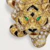 Faune Et Flore De Cartier-ring, gule, orange og brune diamanter, pavé Faune Et Flore De Cartier-ring, gule, orange og brune diamanter, pavé
