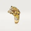 Faune Et Flore De Cartier-ring, gule, orange og brune diamanter, pavé Faune Et Flore De Cartier-ring, gule, orange og brune diamanter, pavé