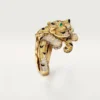 Faune Et Flore De Cartier-ring, gule, orange og brune diamanter, pavé Faune Et Flore De Cartier-ring, gule, orange og brune diamanter, pavé