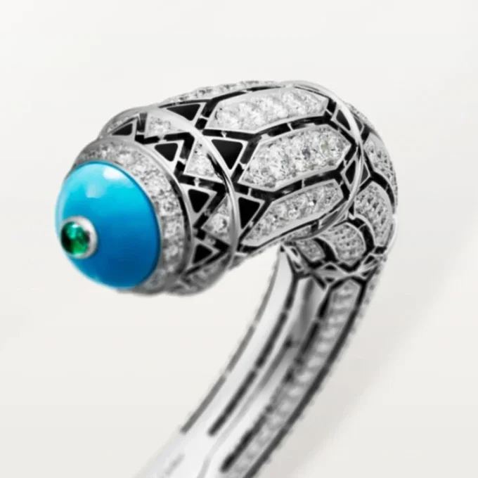 Geometrie & Contrastes armbånd, turkis, pavé Geometrie & Contrastes armbånd, turkis, pavé
