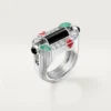 Geometrie & Contrastes-ring, krysopras, pavé Geometrie & Contrastes-ring, krysopras, pavé
