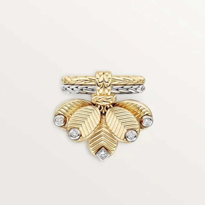 Grain De Cafe-ring, diamanter Grain De Cafe-ring, diamanter