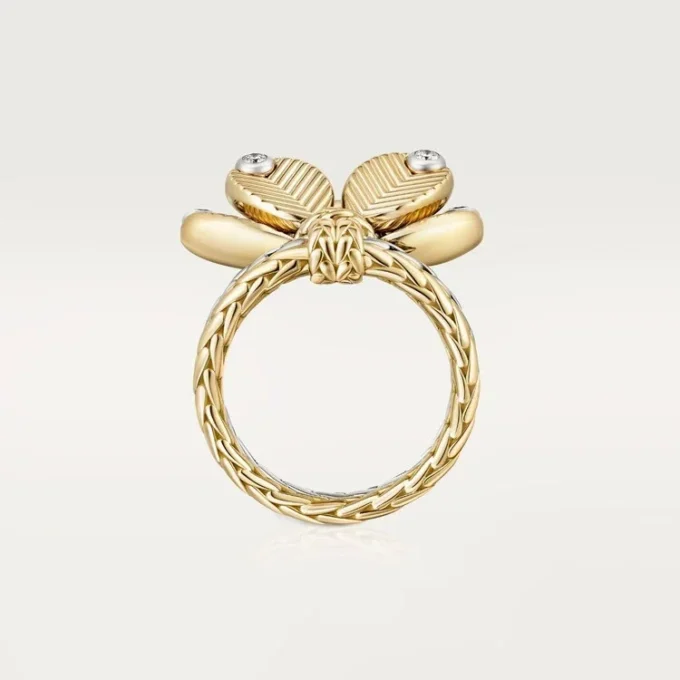 Grain De Cafe-ring, diamanter Grain De Cafe-ring, diamanter