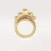 Grain De Cafe-ring, diamanter Grain De Cafe-ring, diamanter
