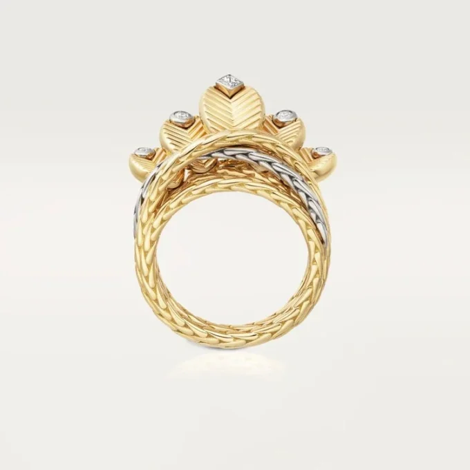 Grain De Cafe-ring, diamanter Grain De Cafe-ring, diamanter