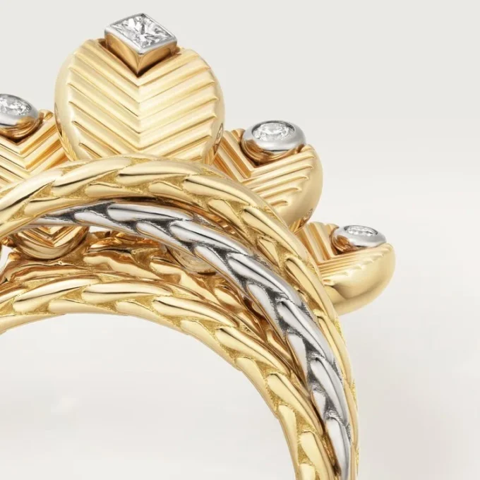 Grain De Cafe-ring, diamanter Grain De Cafe-ring, diamanter