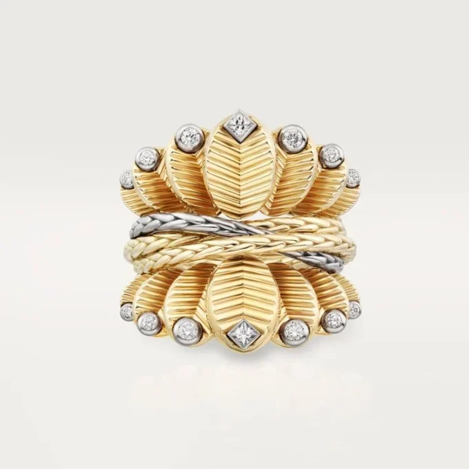 Grain De Cafe-ring, diamanter Grain De Cafe-ring, diamanter