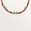 High Jewelry halskæde – Rosaguld, koral, onyx, sort lak, diamanter – Cartier High Jewelry halskæde – Rosaguld, koral, onyx, sort lak, diamanter – Cartier