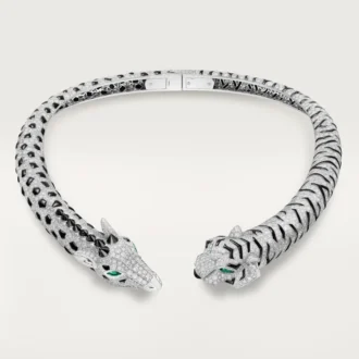 Indomptables De Cartier Torque halskæde, pavé Indomptables De Cartier Torque halskæde, pavé