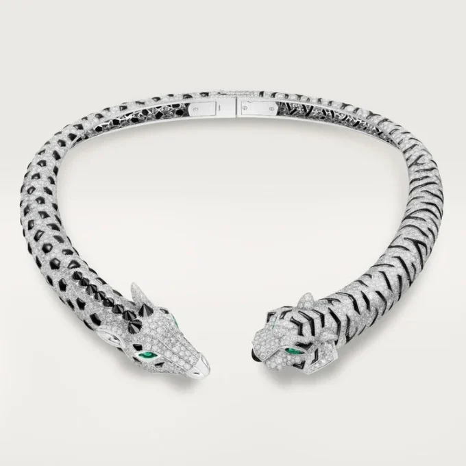 Indomptables De Cartier Torque halskæde, pavé Indomptables De Cartier Torque halskæde, pavé