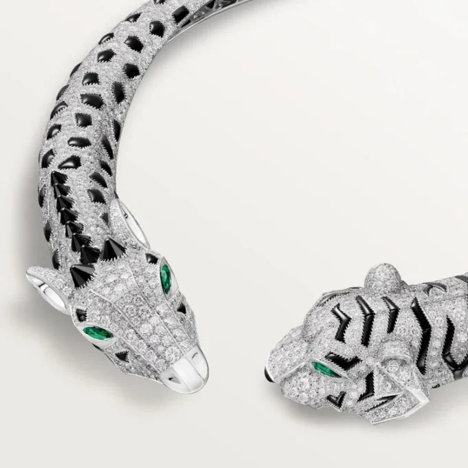 Indomptables De Cartier Torque halskæde, pavé Indomptables De Cartier Torque halskæde, pavé