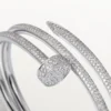 Juste Un Clou armbånd, dobbelt, halvpavet Juste Un Clou armbånd, dobbelt, halvpavet