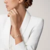 Juste Un Clou armbånd, dobbelt, halvpavet Juste Un Clou armbånd, dobbelt, halvpavet
