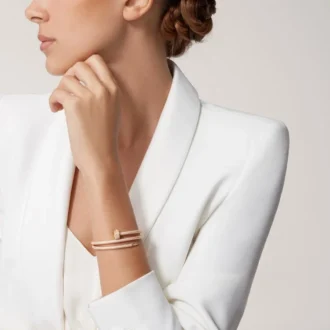 Juste Un Clou armbånd, dobbelt, halvpavet
