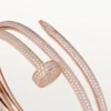 Juste Un Clou armbånd, dobbelt, halvpavet Juste Un Clou armbånd, dobbelt, halvpavet