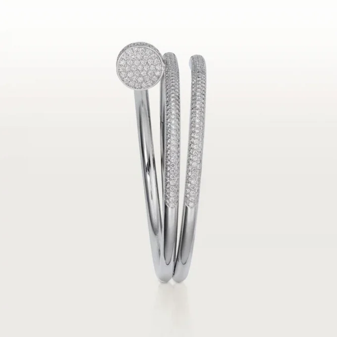 Juste Un Clou armbånd, dobbelt, halvpavet Juste Un Clou armbånd, dobbelt, halvpavet