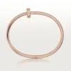 Juste Un Clou armbånd, dobbelt, halvpavet Juste Un Clou armbånd, dobbelt, halvpavet