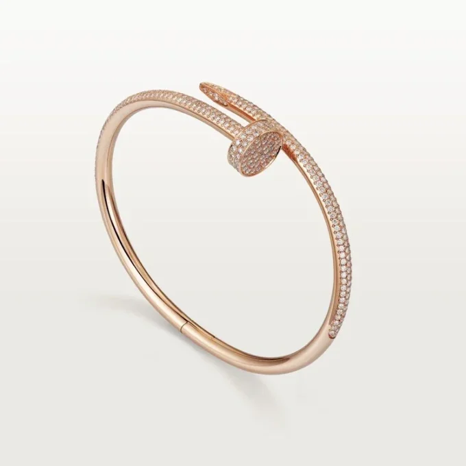 Juste Un Clou armbånd, klassisk model, diamanter Juste Un Clou armbånd, klassisk model, diamanter