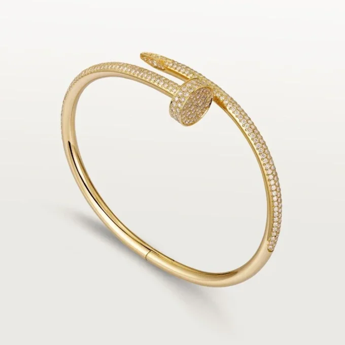 Juste Un Clou armbånd, klassisk model, diamanter Juste Un Clou armbånd, klassisk model, diamanter