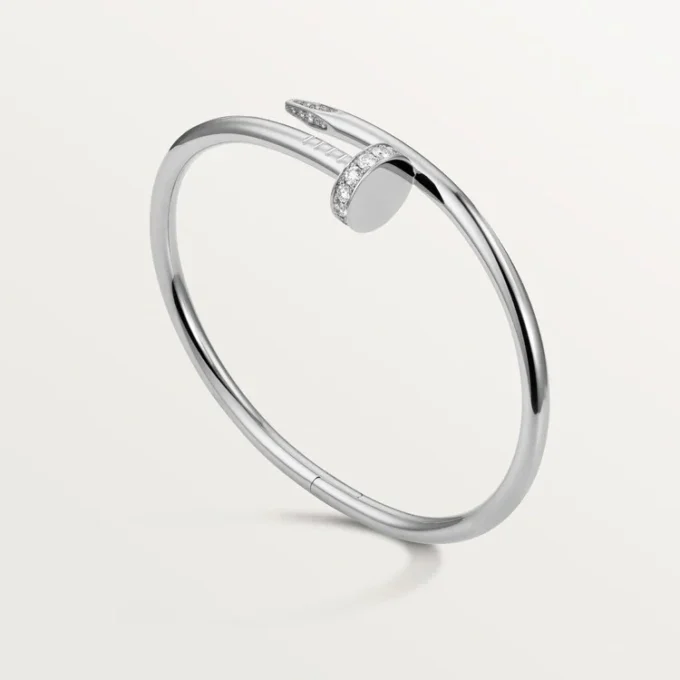Juste Un Clou armbånd, klassisk model, diamanter Juste Un Clou armbånd, klassisk model, diamanter
