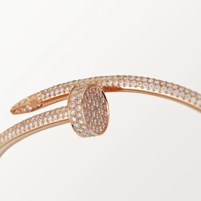 Juste Un Clou armbånd, klassisk model, diamanter Juste Un Clou armbånd, klassisk model, diamanter
