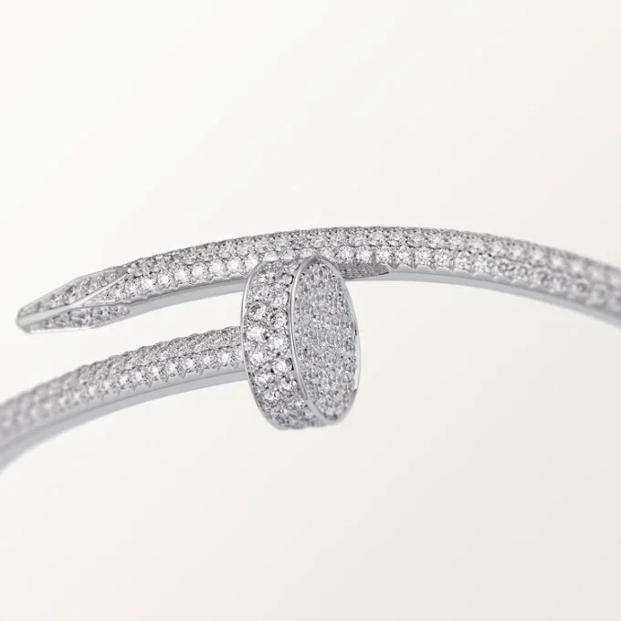 Juste Un Clou armbånd, klassisk model, diamanter Juste Un Clou armbånd, klassisk model, diamanter
