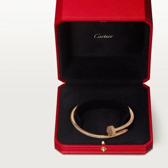 Juste Un Clou armbånd, klassisk model, diamanter Juste Un Clou armbånd, klassisk model, diamanter