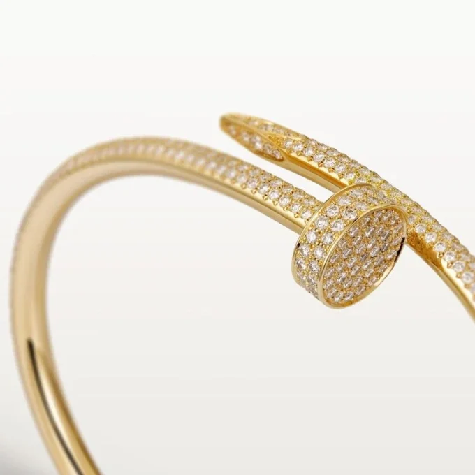 Juste Un Clou armbånd, klassisk model, diamanter Juste Un Clou armbånd, klassisk model, diamanter