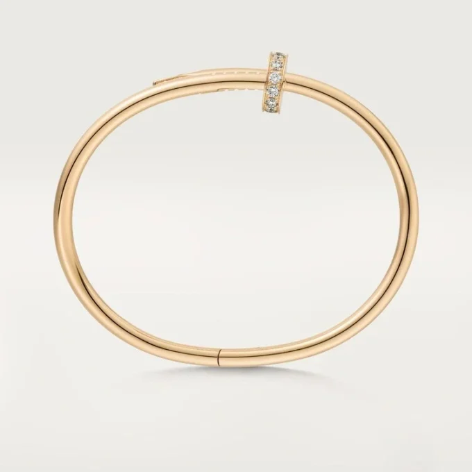 Juste Un Clou armbånd, klassisk model, diamanter Juste Un Clou armbånd, klassisk model, diamanter