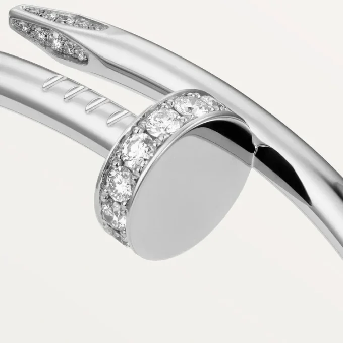 Juste Un Clou armbånd, klassisk model, diamanter Juste Un Clou armbånd, klassisk model, diamanter