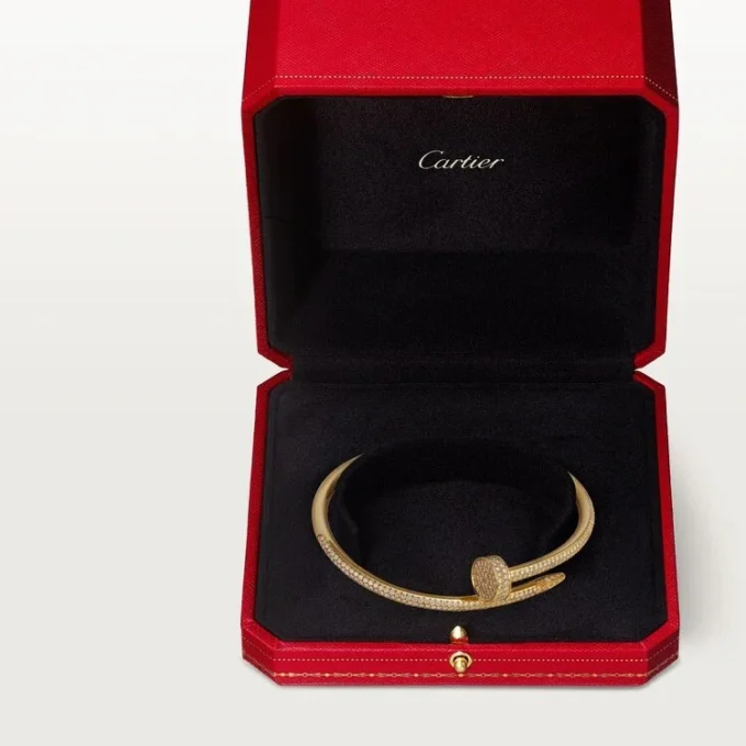 Juste Un Clou armbånd, klassisk model, diamanter Juste Un Clou armbånd, klassisk model, diamanter
