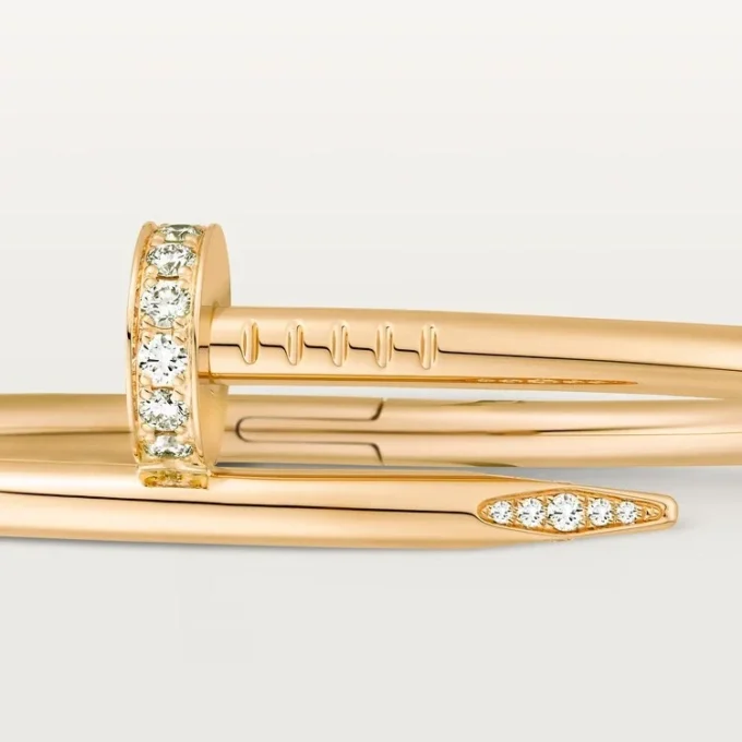 Juste Un Clou armbånd, klassisk model, diamanter Juste Un Clou armbånd, klassisk model, diamanter