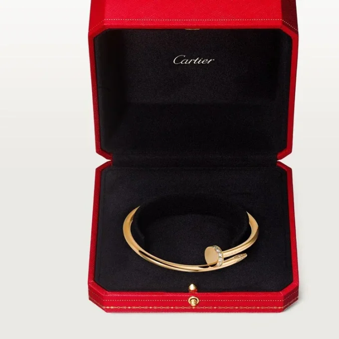 Juste Un Clou armbånd, klassisk model, diamanter Juste Un Clou armbånd, klassisk model, diamanter
