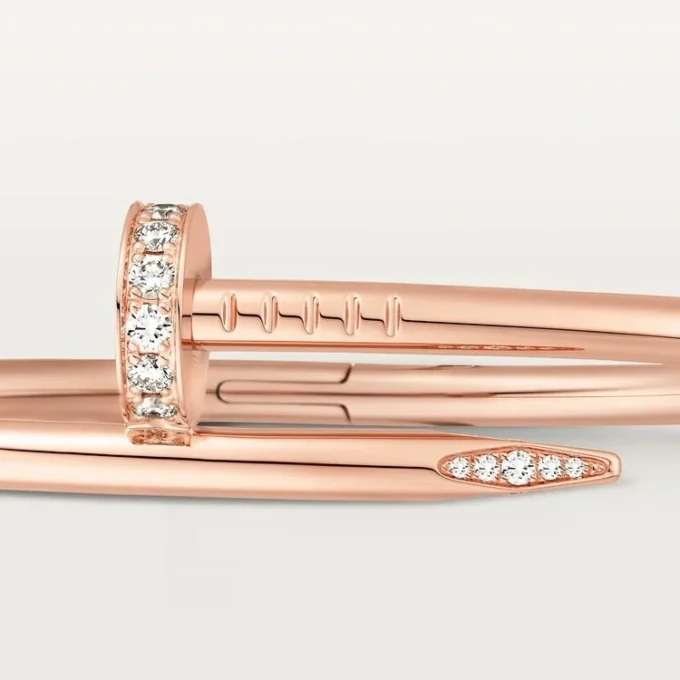 Juste Un Clou armbånd, klassisk model, diamanter Juste Un Clou armbånd, klassisk model, diamanter