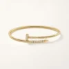 Juste Un Clou-armbånd, lille model, bagudvendte diamanter Juste Un Clou-armbånd, lille model, bagudvendte diamanter
