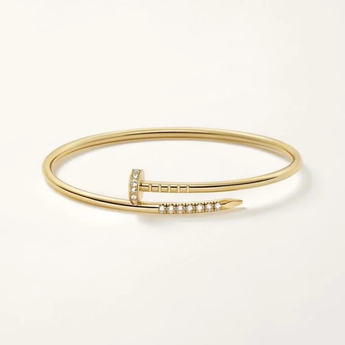 Juste Un Clou-armbånd, lille model, bagudvendte diamanter Juste Un Clou-armbånd, lille model, bagudvendte diamanter