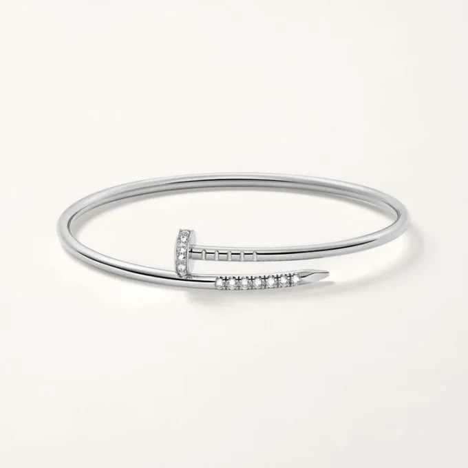 Juste Un Clou-armbånd, lille model, bagudvendte diamanter Juste Un Clou-armbånd, lille model, bagudvendte diamanter