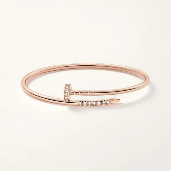 Juste Un Clou-armbånd, lille model, bagudvendte diamanter Juste Un Clou-armbånd, lille model, bagudvendte diamanter