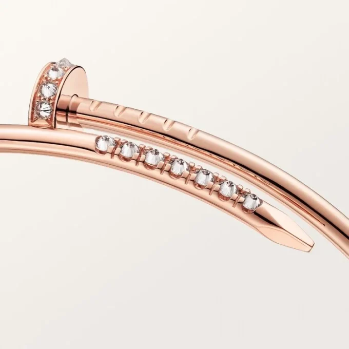 Juste Un Clou-armbånd, lille model, bagudvendte diamanter Juste Un Clou-armbånd, lille model, bagudvendte diamanter