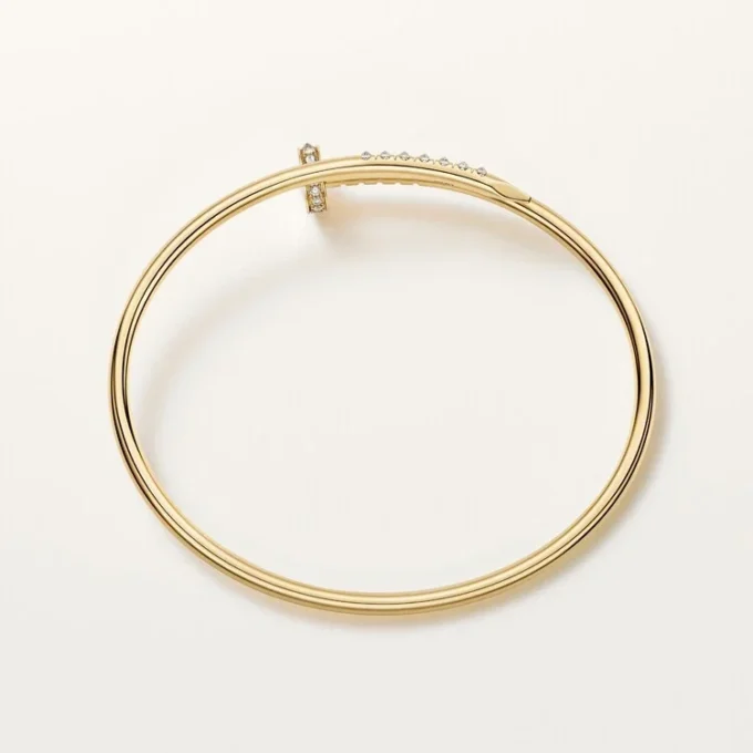 Juste Un Clou-armbånd, lille model, bagudvendte diamanter Juste Un Clou-armbånd, lille model, bagudvendte diamanter