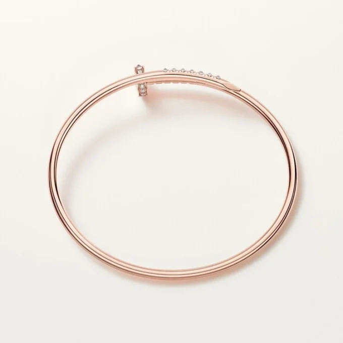 Juste Un Clou-armbånd, lille model, bagudvendte diamanter Juste Un Clou-armbånd, lille model, bagudvendte diamanter