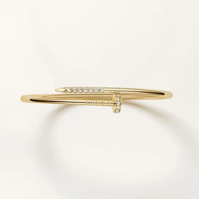 Juste Un Clou-armbånd, lille model, bagudvendte diamanter Juste Un Clou-armbånd, lille model, bagudvendte diamanter