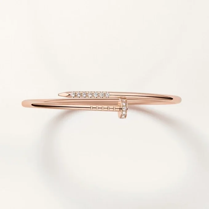 Juste Un Clou-armbånd, lille model, bagudvendte diamanter Juste Un Clou-armbånd, lille model, bagudvendte diamanter