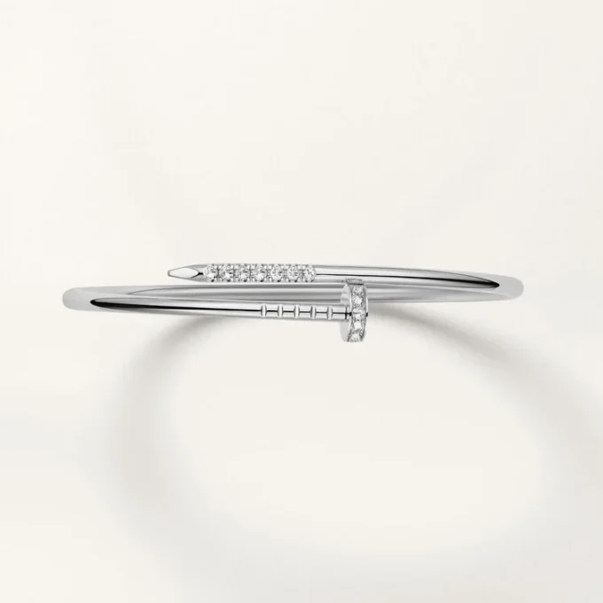 Juste Un Clou-armbånd, lille model, bagudvendte diamanter Juste Un Clou-armbånd, lille model, bagudvendte diamanter