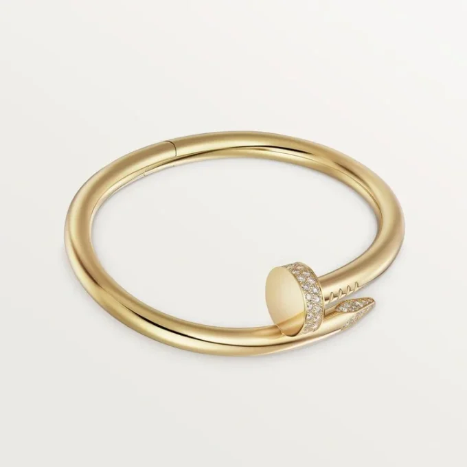 Juste Un Clou-armbånd, stor model, diamanter Juste Un Clou-armbånd, stor model, diamanter