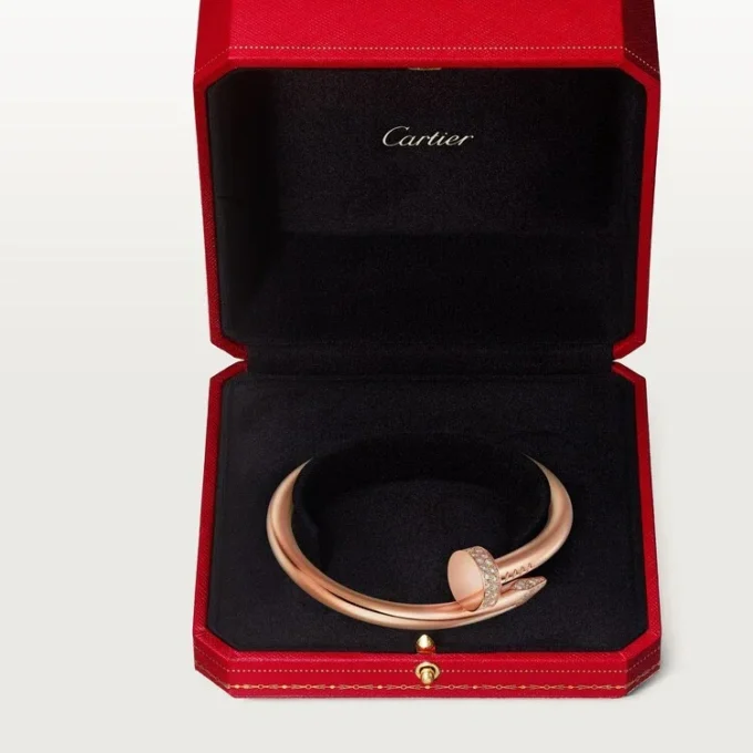 Juste Un Clou-armbånd, stor model, diamanter Juste Un Clou-armbånd, stor model, diamanter
